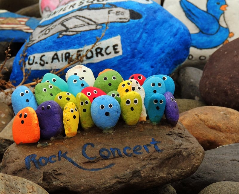 Painted Rock Garden Markers
